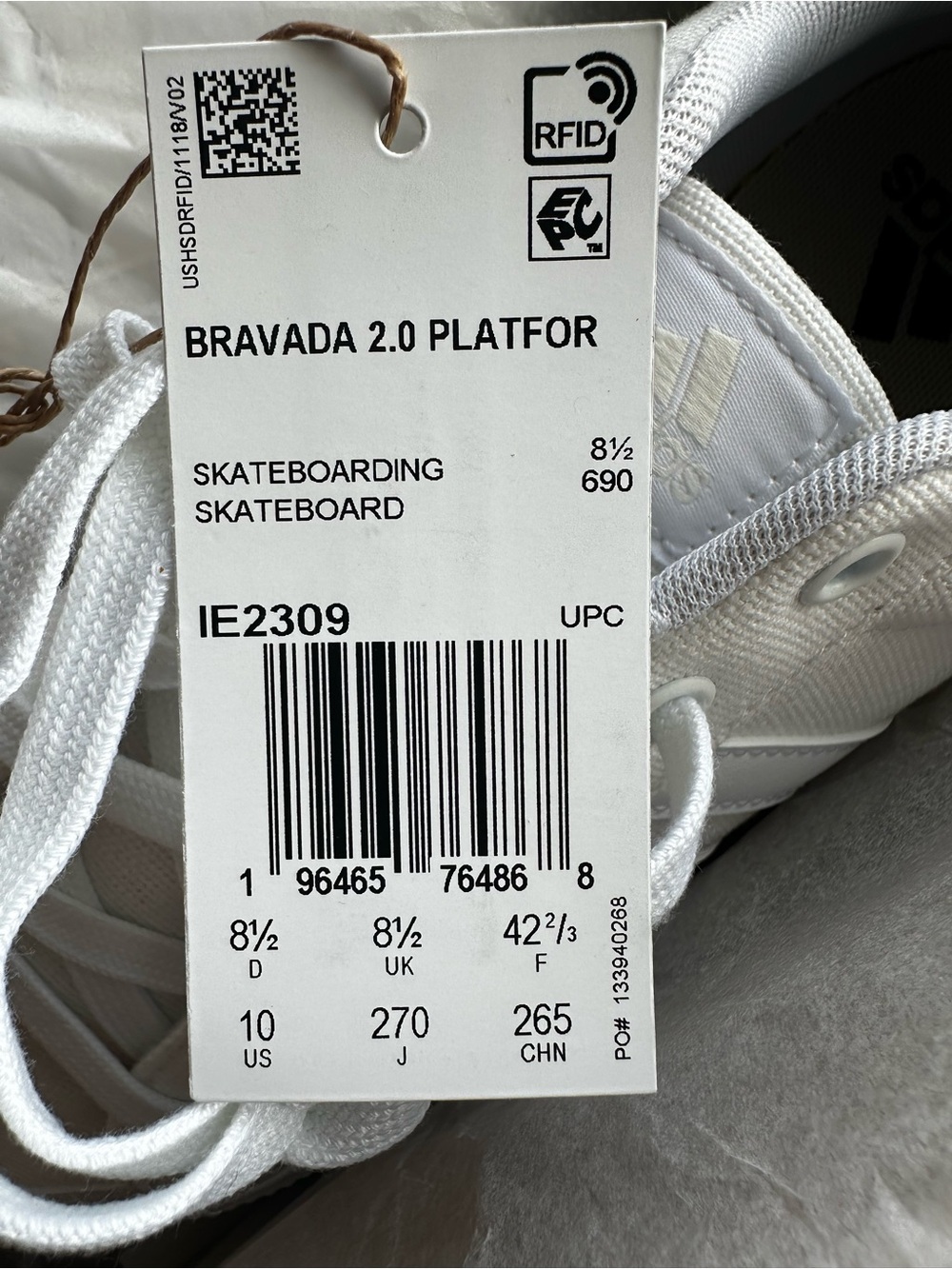 NEW White Adidas Platform Shoes - Women’s - Picture 3 of 5